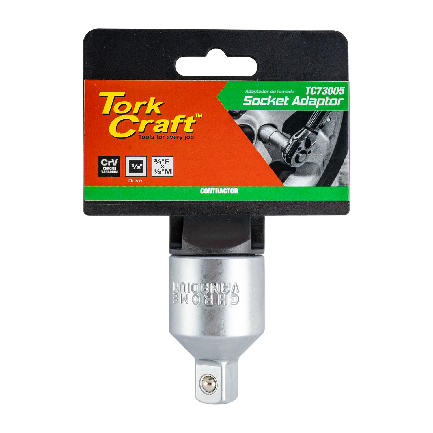 Socket Adaptor 3/4"F X 1/2"M