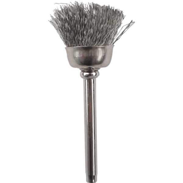 Mini Carbon Steel Brush 12.7Mm Cup 3.2Mm Shank