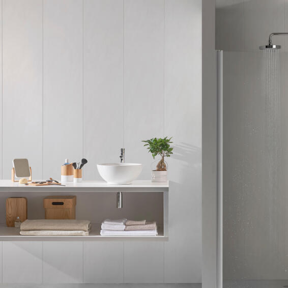 Interior Cladding PVC for Wall or Ceiling Eco Marble Grey 5mm thick 350x2600mm pack of 5.46m2