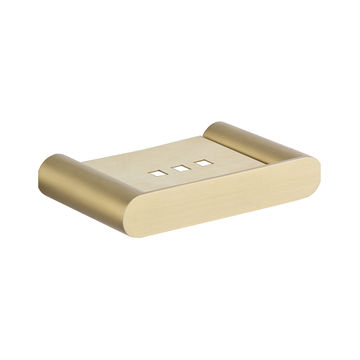 Devario Premio Soap Dish Round -Brushed Gold