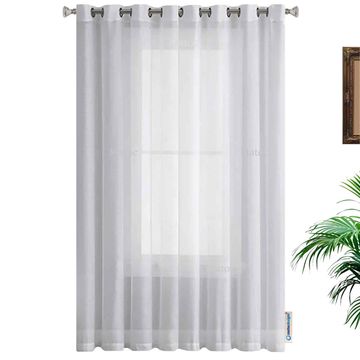 Matoc Designs Curtain - Mystic Voile - White - Eyelet - 285cm W x 233cm H