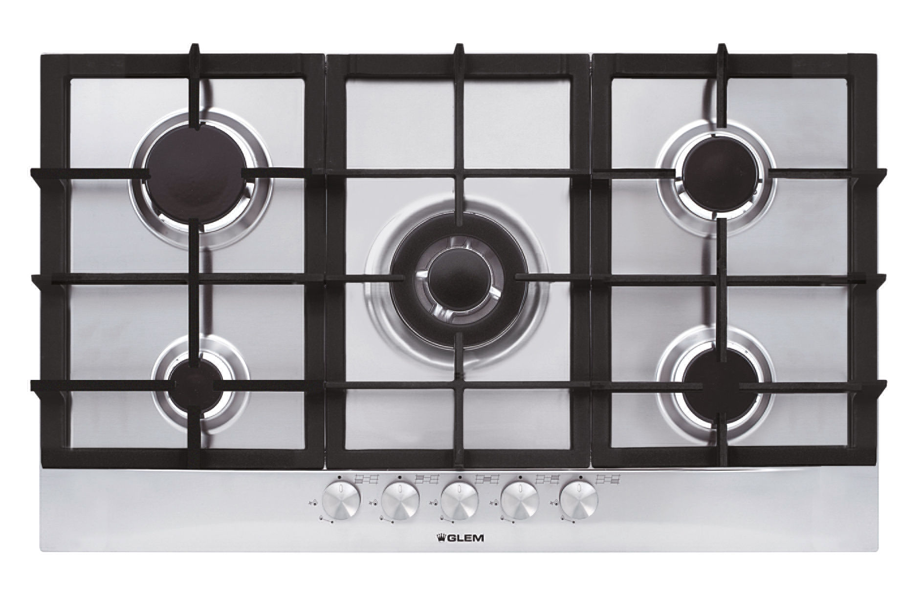 Glem GT955HIX 90cm 5 Burner Stainless Steel Hob