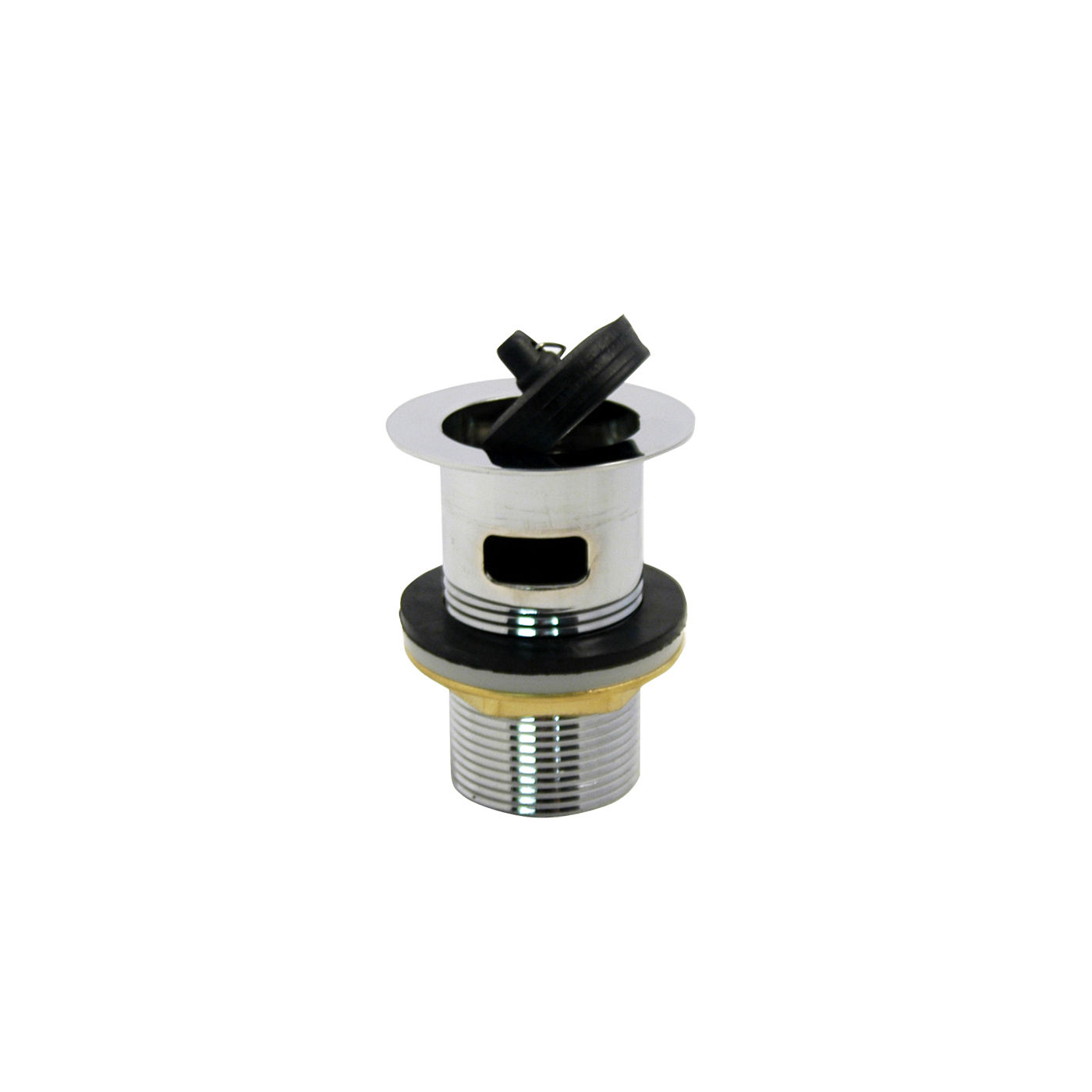 Basin Waste - Brass - Cp - W/brs - Nut - Slotted - 4 Pack