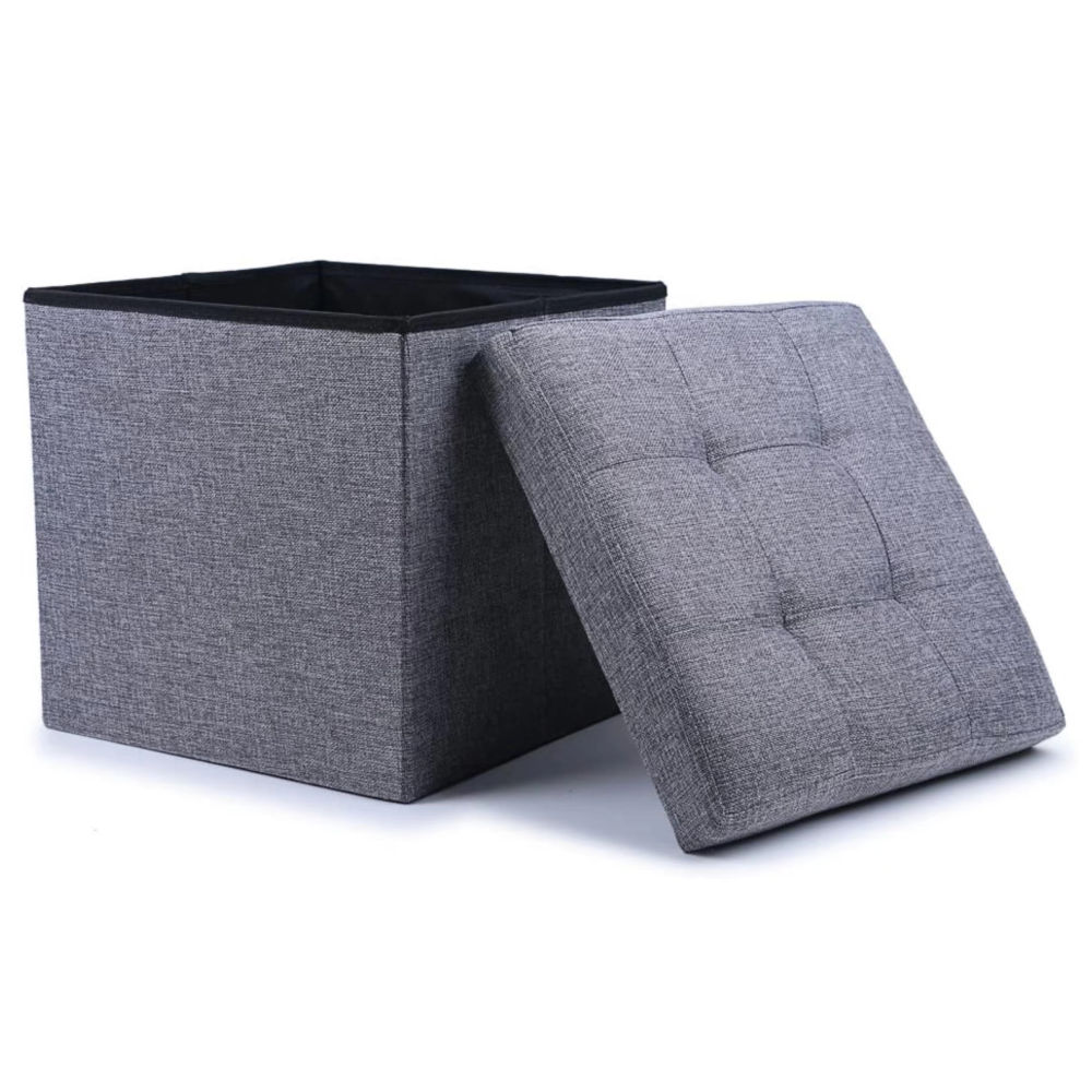 38cm Storage Ottoman Cube Foldable Box