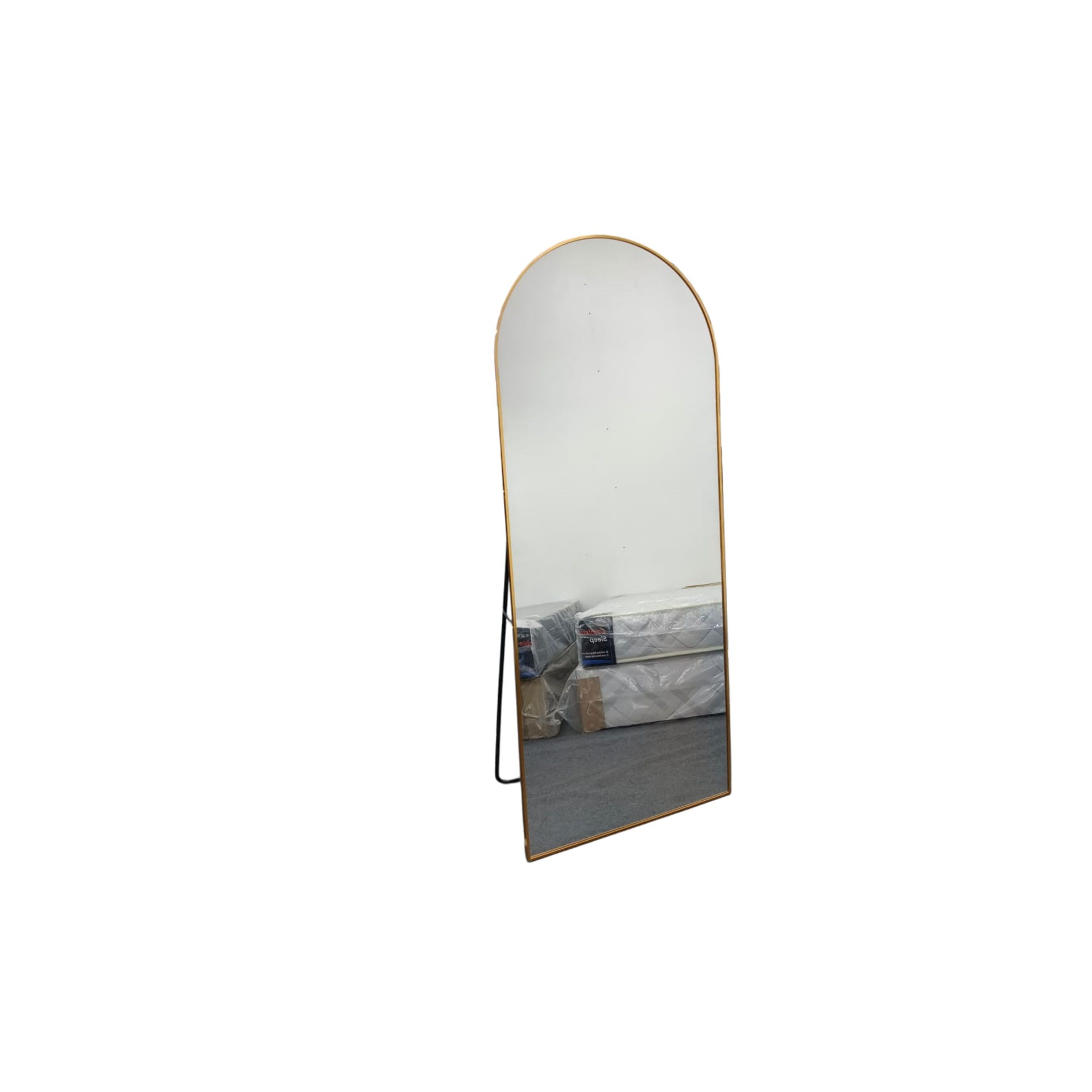 Freestanding or Wall Mounted Arch Mirror Gold