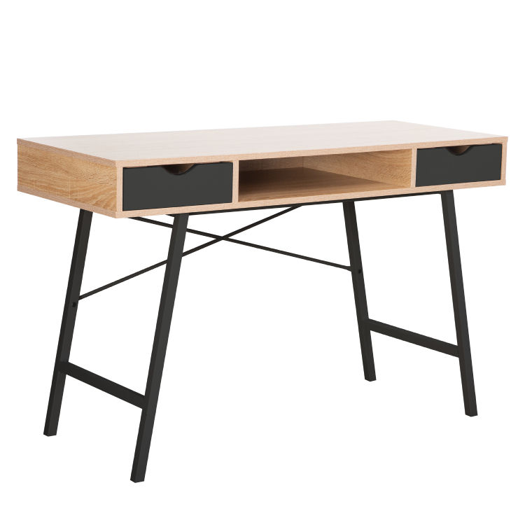 Everfurn Rain Office Desk with Drawers (1200mm)