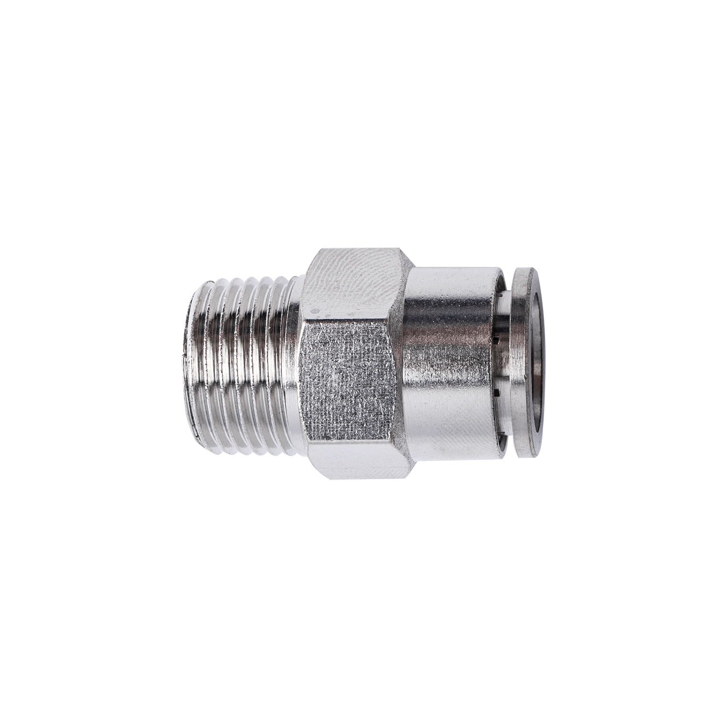 Metal Pu Fitting Straight 12Mm X 3/8" M