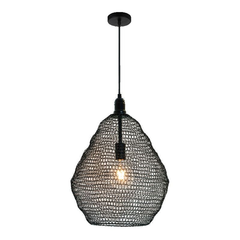 230v 40W Large Phantom Pendant Black