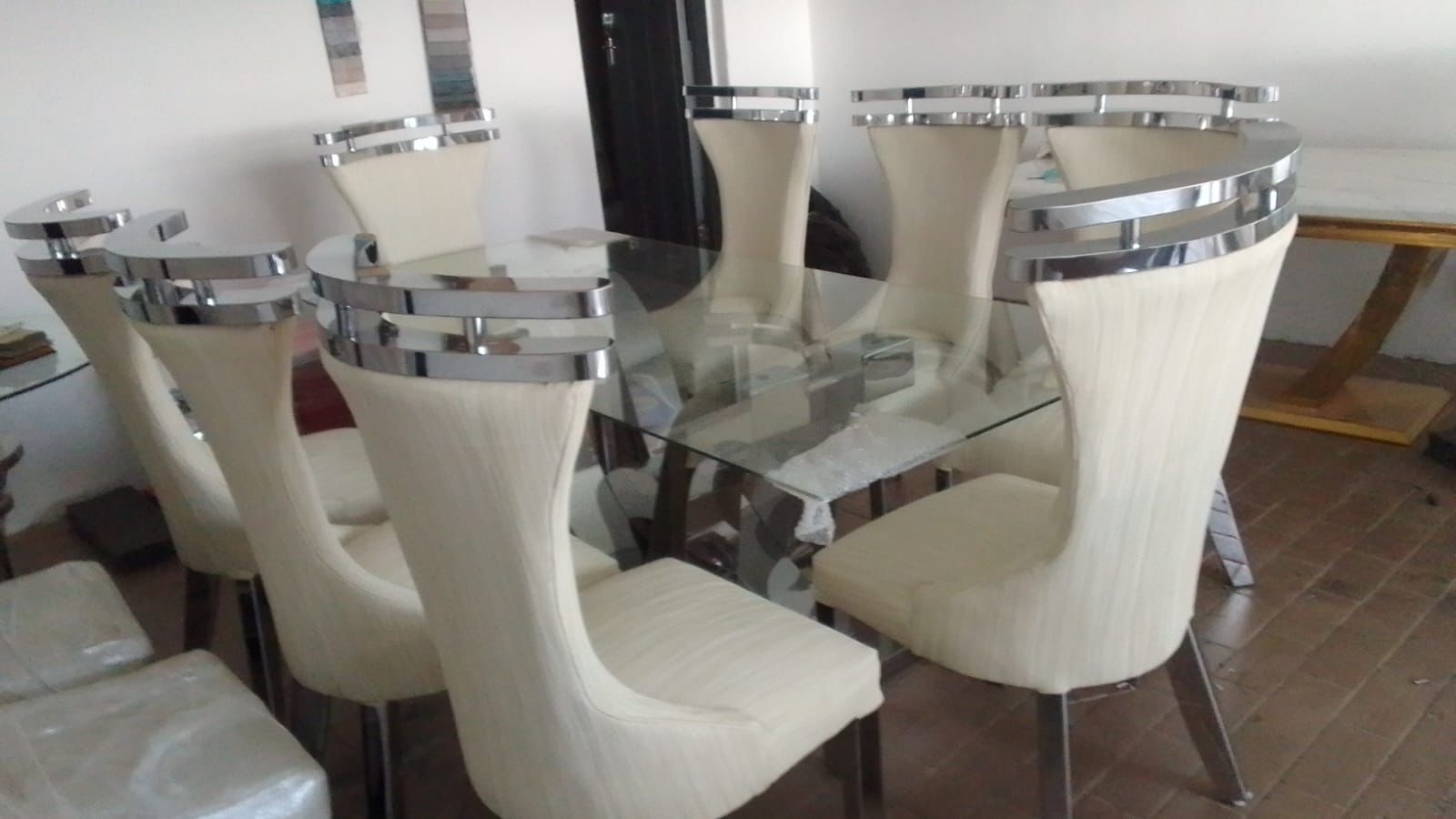 8 Seater Stainless Steel Dining Room Suite
