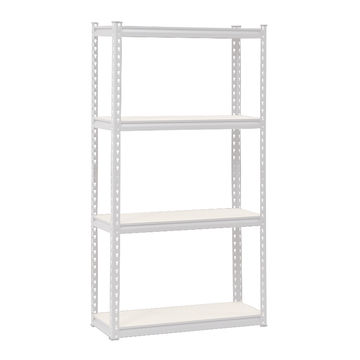 METAL STAND 4 TIER MDF-WHITE