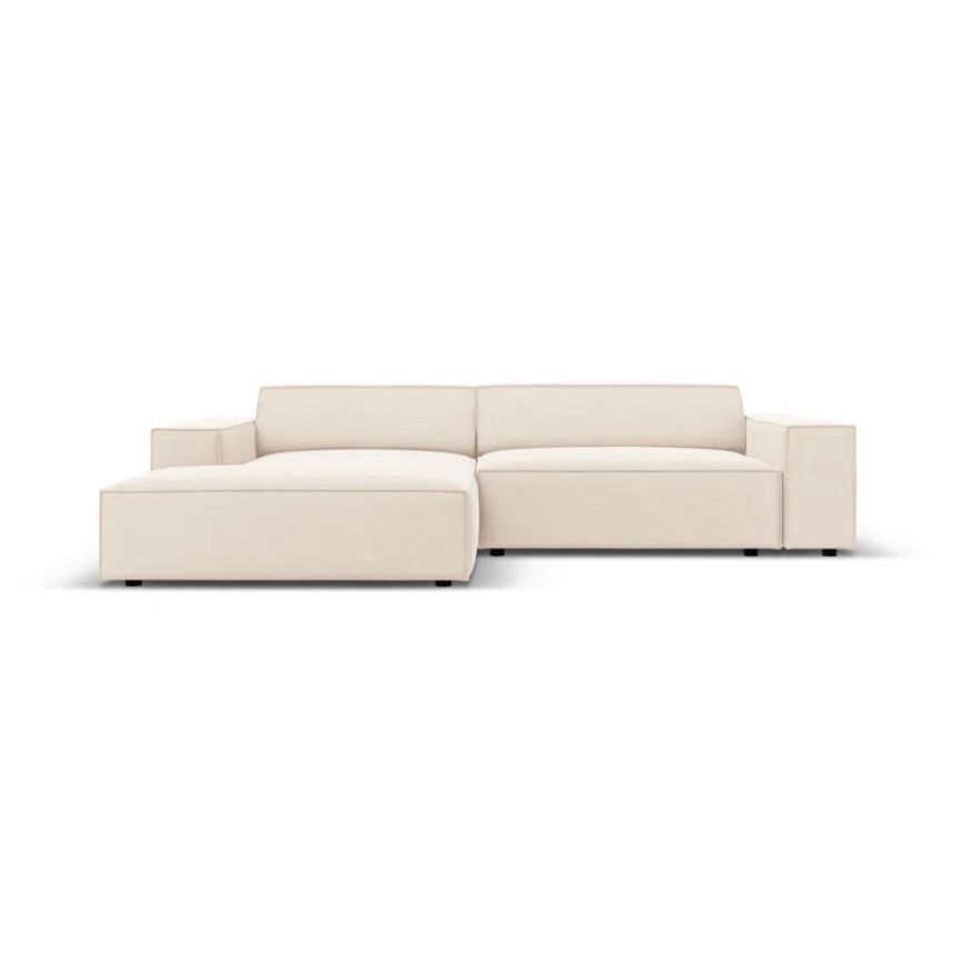 Comfy Home Furnitures - Alicia Velvet 3 Seater Corner Sofa Couch