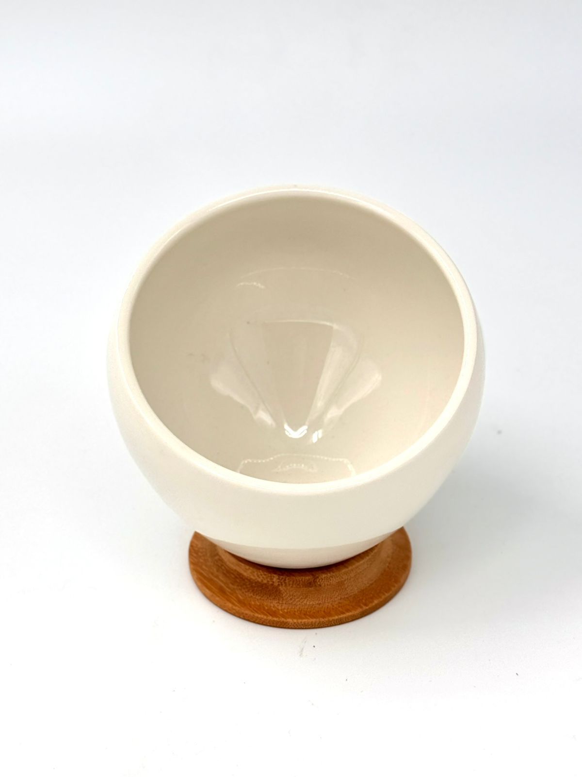 Large Bowl With Bamboo Base
