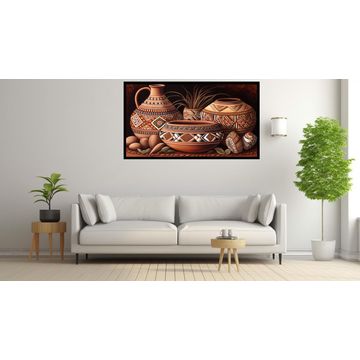 Canvas Wall Art - African Pottery - B1019 - [120 x 80 cm]