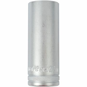 Socket 22Mm 1/2" Dr Deep Socket Crv 12 Point