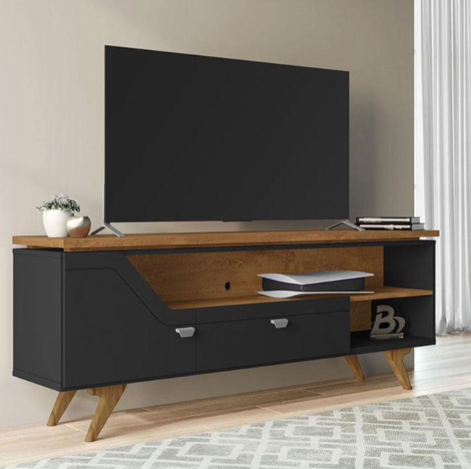 Rack Seville Plasma Stand -Black/Natural