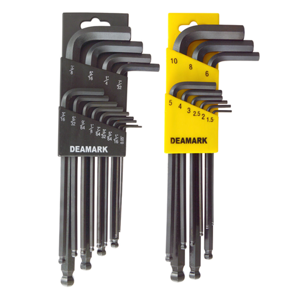 Deamark - Hex Ball Point - Allen Key - 22 Piece Met1.5-10/imp - 2 Pack