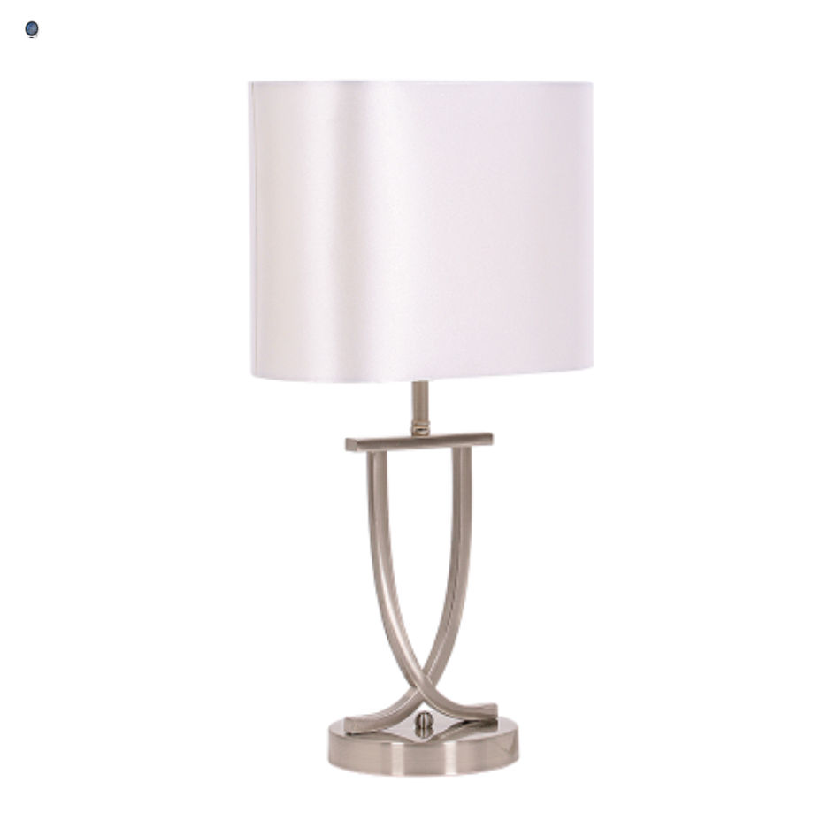 Satin Chrome Wall Bracket with Frosted Glass