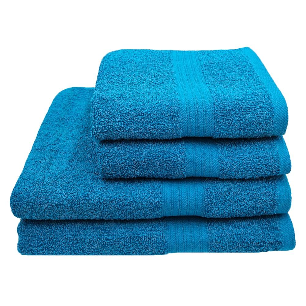 Eqyptian Collection Towel -440gsm -2 Hand Towels, 2 Bath Sheets -Teal ...