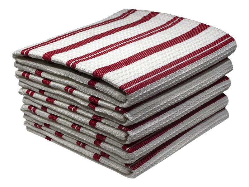 Bunty's Kitchen Towel - Design 2196 - 055x080cms - (05 Pc Pack) - Tomato