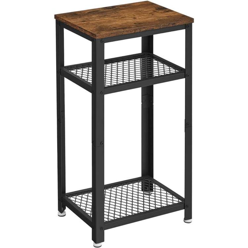Bragg Salvador Rustic Side Table, Brown
