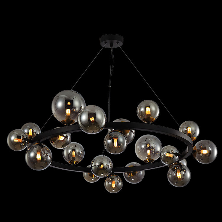 230v 3W G9 LED Round Bubble Glass Pendant