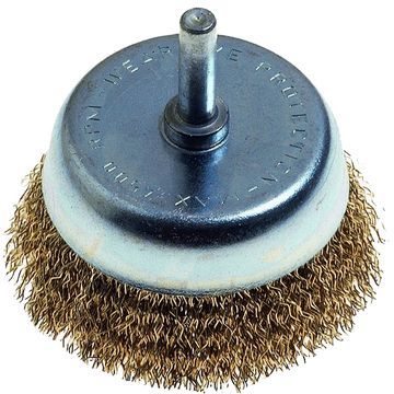 Wire Cup Brush 75Mm X 6Mm Shaft Blister