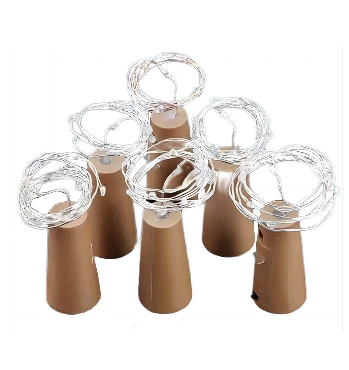 3M Warm White Copper Wire Cork Bottle Fairy Lights Pack of 50 - ZYF-D236