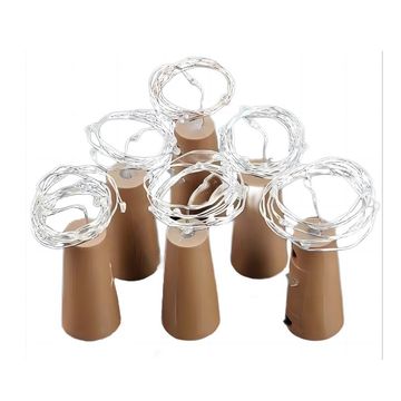 3M Warm White Copper Wire Cork Bottle Fairy Lights Pack of 50 - ZYF-D236