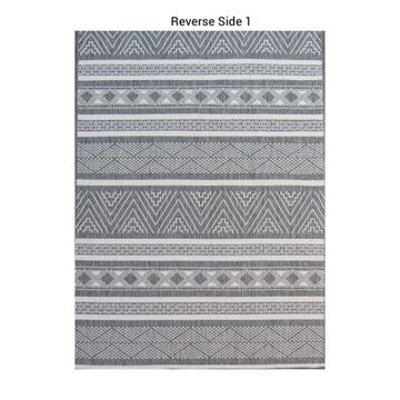 BK Carpets - Aztec Indoor & Outdoor Rug - 1.6m x 2.3m - Grey & White