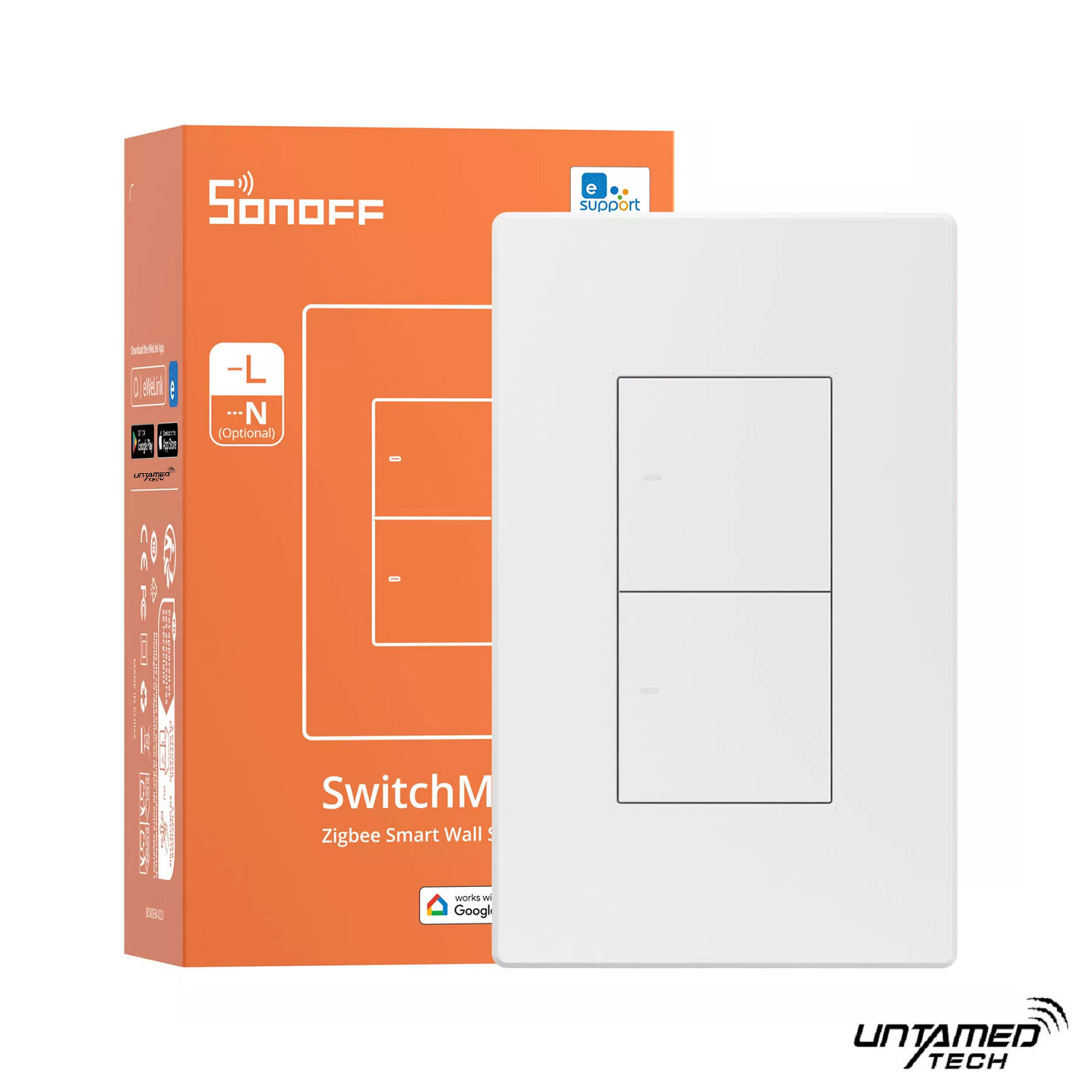 SONOFF Zigbee Smart Wall Switch ZBM5 � No Neutral 2CH
