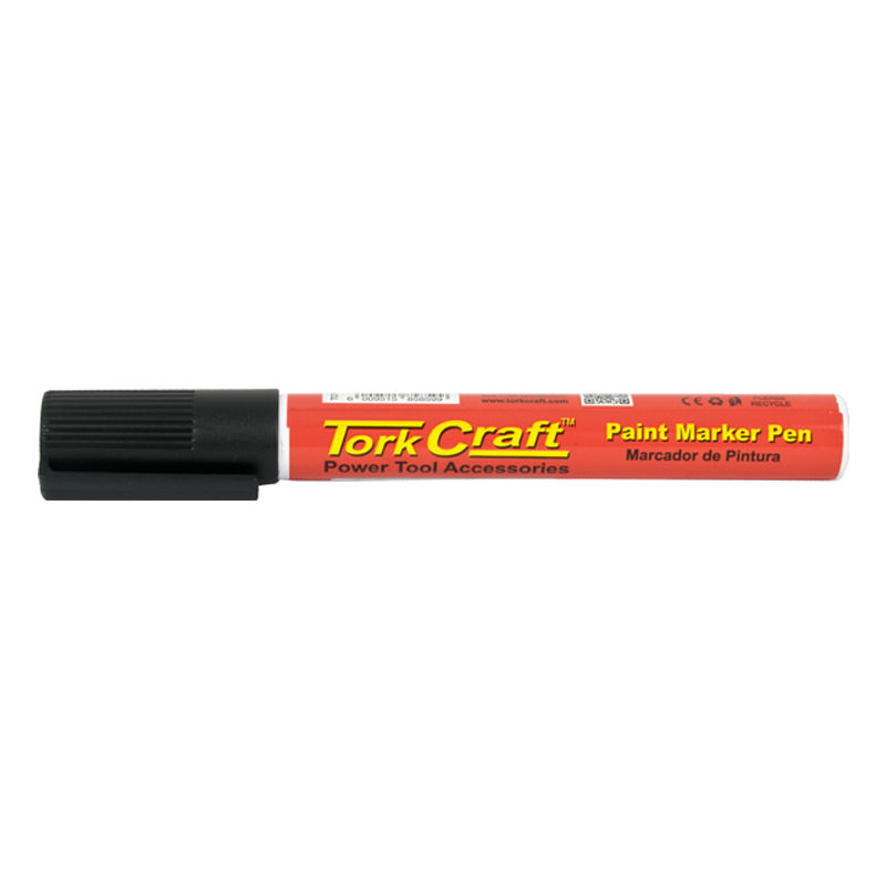 Tork Craft - Paint Marker Pen 1 Piece Black Bulk - 12 Pack