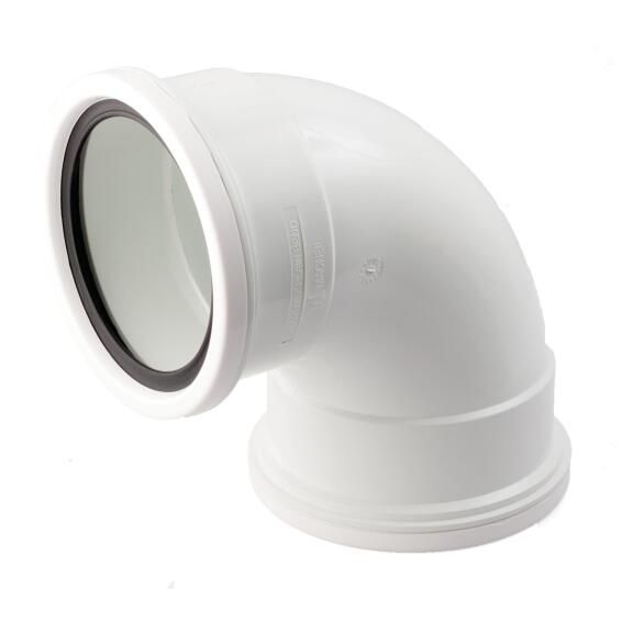 PVC plain bend 110mm x 90 degree above ground