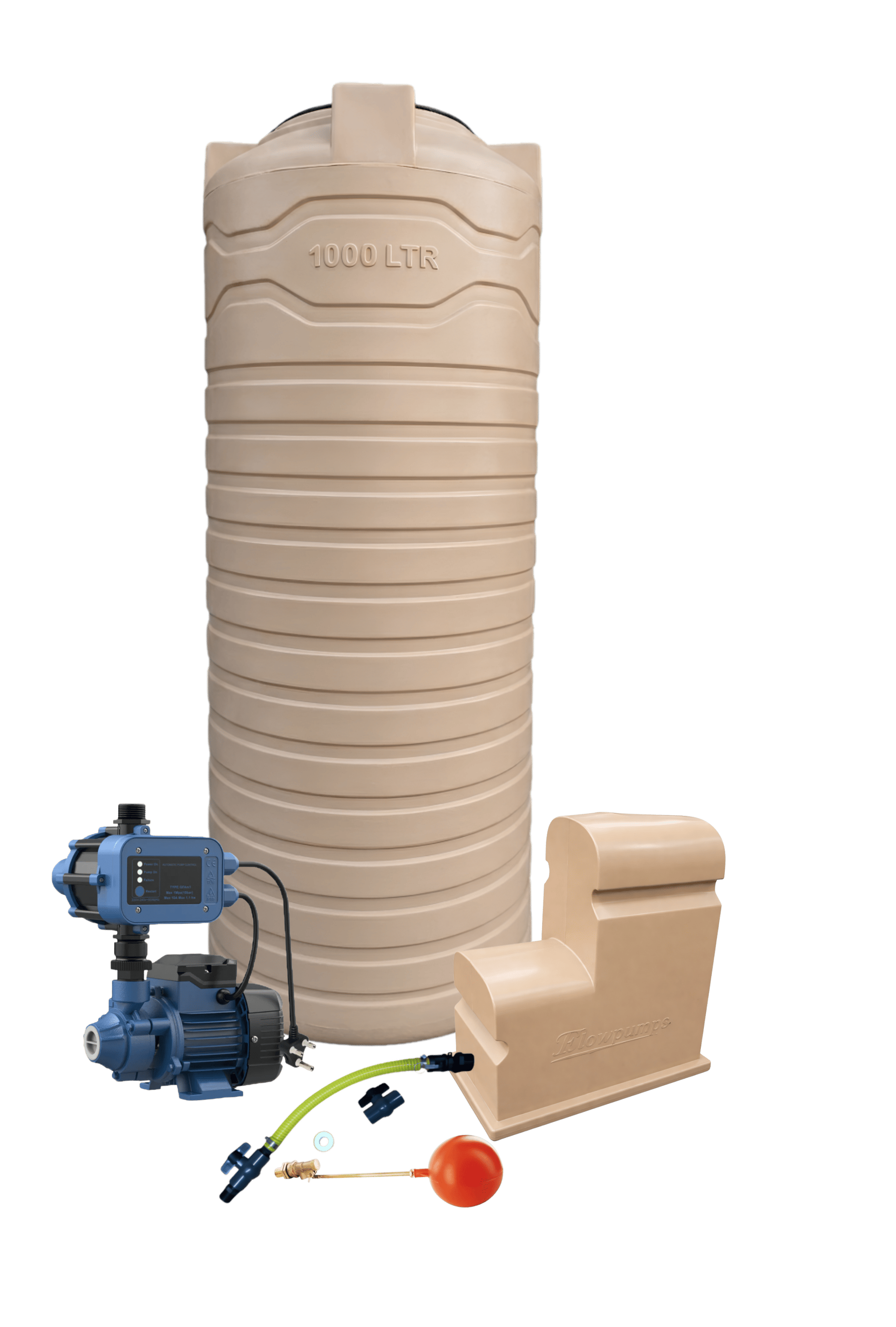 1000L Slimline Complete Combo Beige 0.37kW