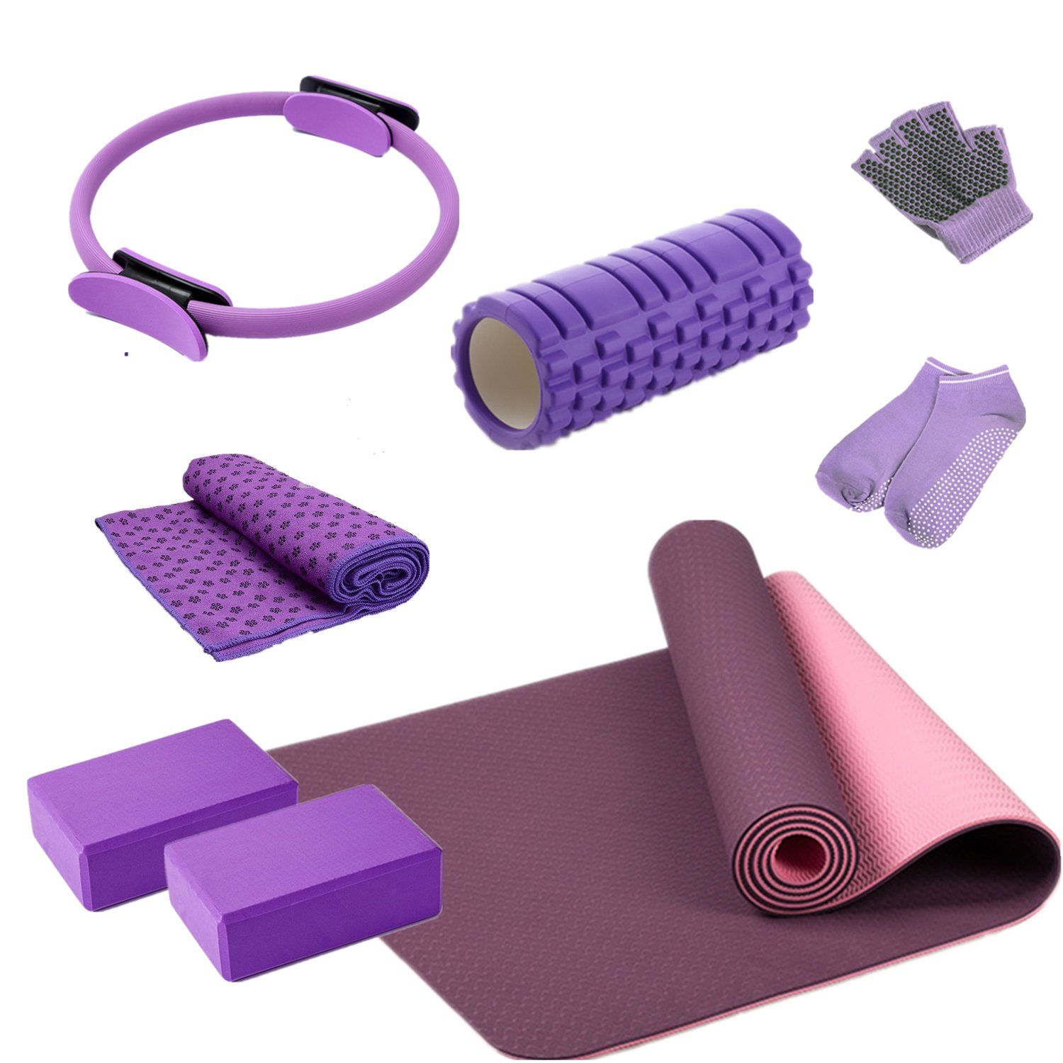 Premium Absorption Microfiber Hot Yoga Hand Towel Lavender, 1 unit