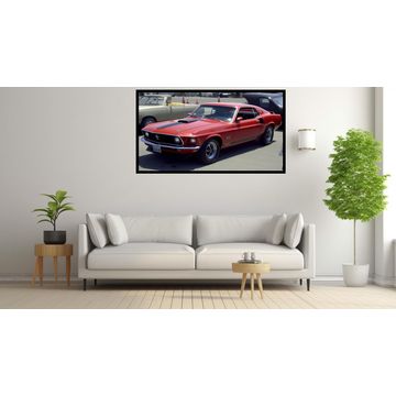 Canvas Wall Art - Ford Mustang 1960 Vintage Car - B1570 [120 x 80 cm]