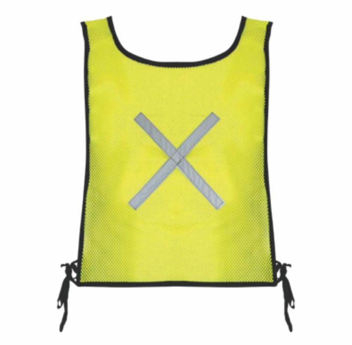 DAYGLO LIME REFLECTIVE BIB