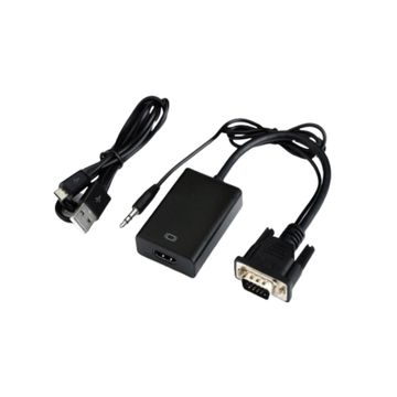 VGA to HDTV adapter with audio