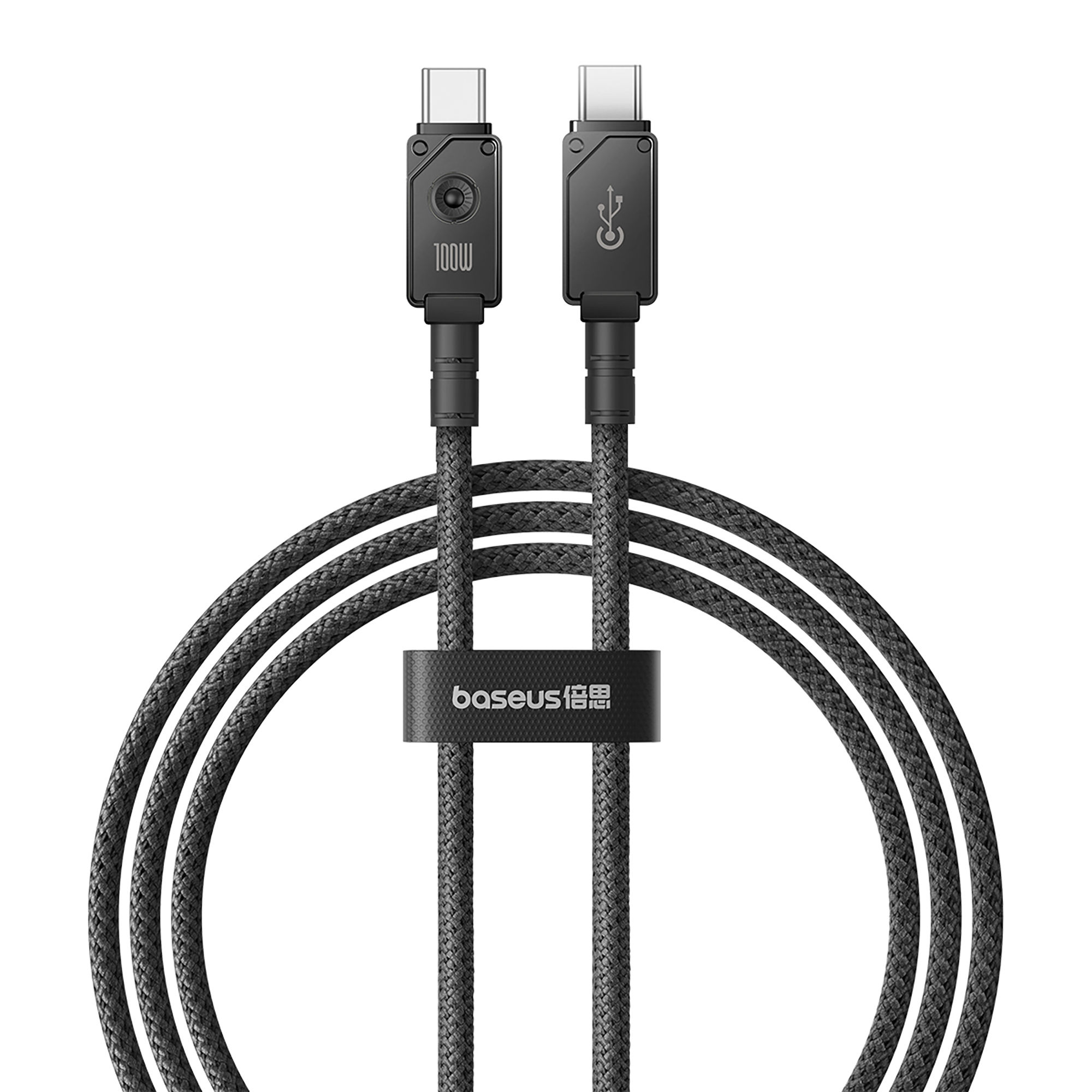 Baseus Unbreakable Series Fast Charging Data Cable Type-C to Type-C 100W 1m - Cluster Black