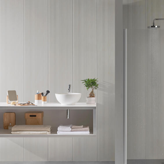 Interior Cladding PVC for Wall or Ceiling Beige Marble Style 8mm thick 375x2600mm pack of 2.925m2
