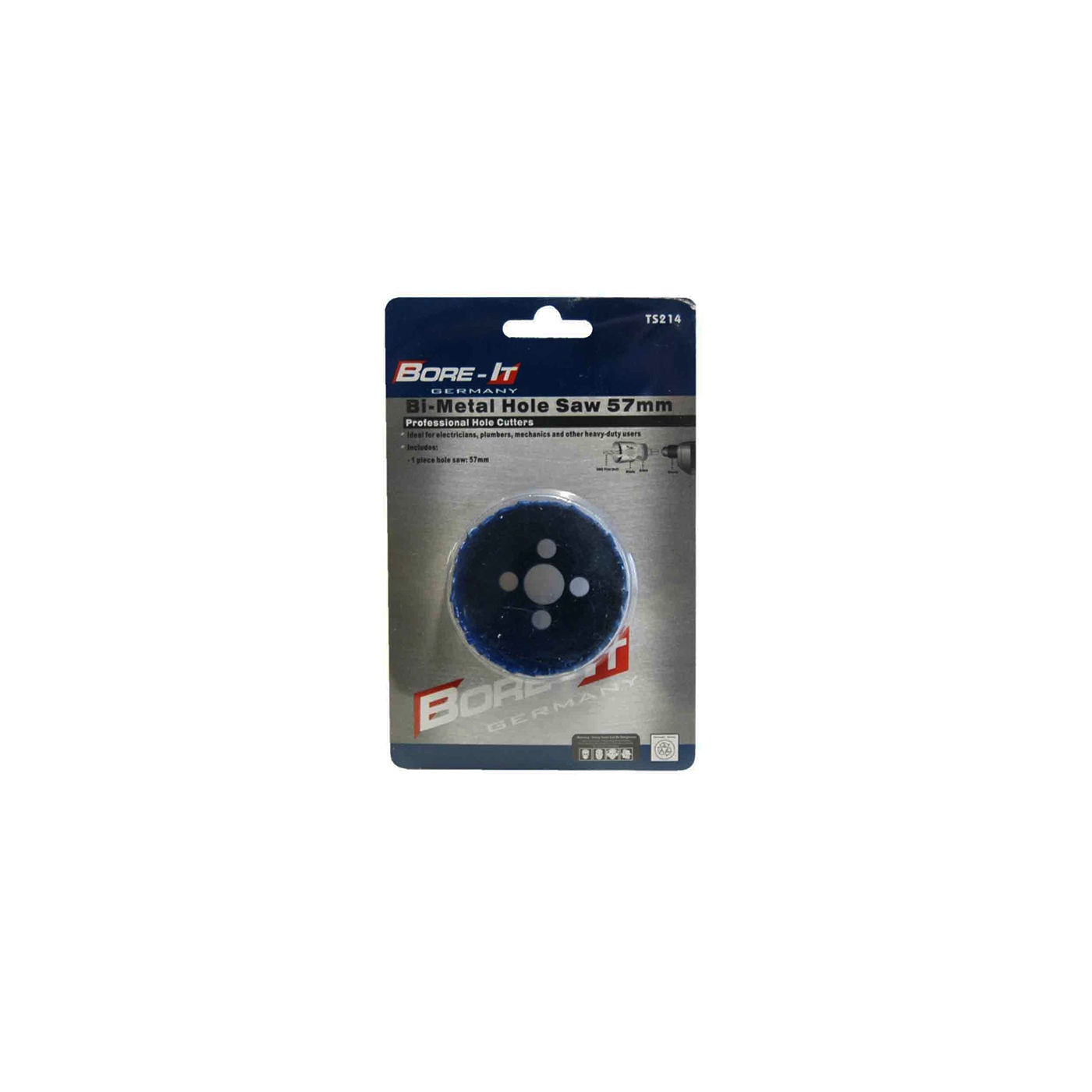 Bore-it - Hole Saw - Bi-metal - 57mm - 4 Pack
