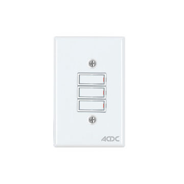 Classic Switches 2 x 4 3 Lever 1 Way White