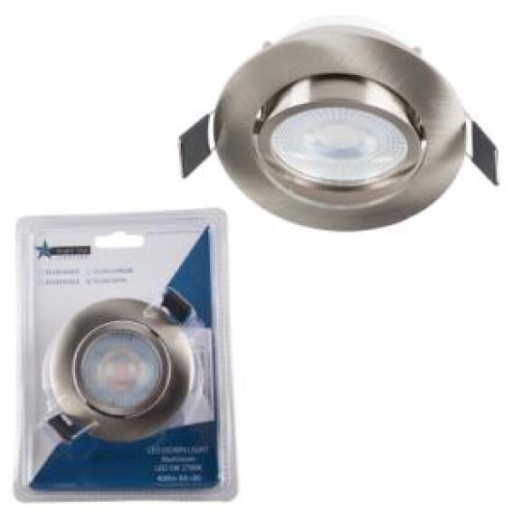 downlight  chrome bulb warm white tilt led