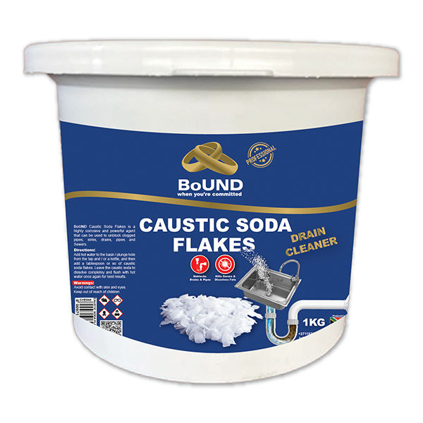 Caustic Soda Flakes 1kg (Drain Cleaner)