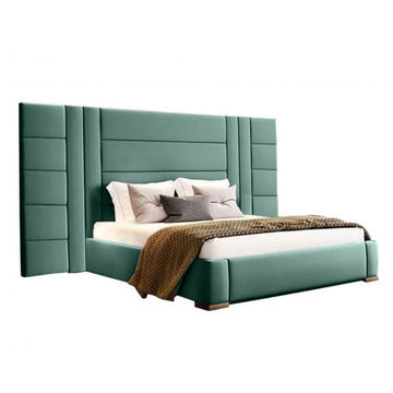 Alison Sleigh Bed-Double-Teal