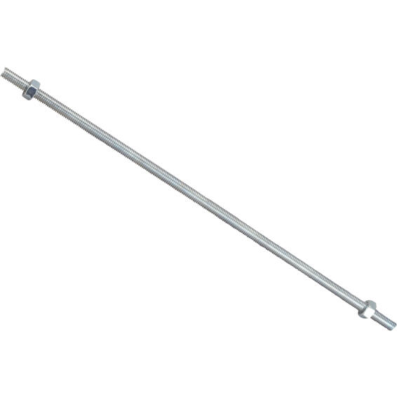 Threaded rods with nuts and washers zinc plated 5x200mm 2pc standers