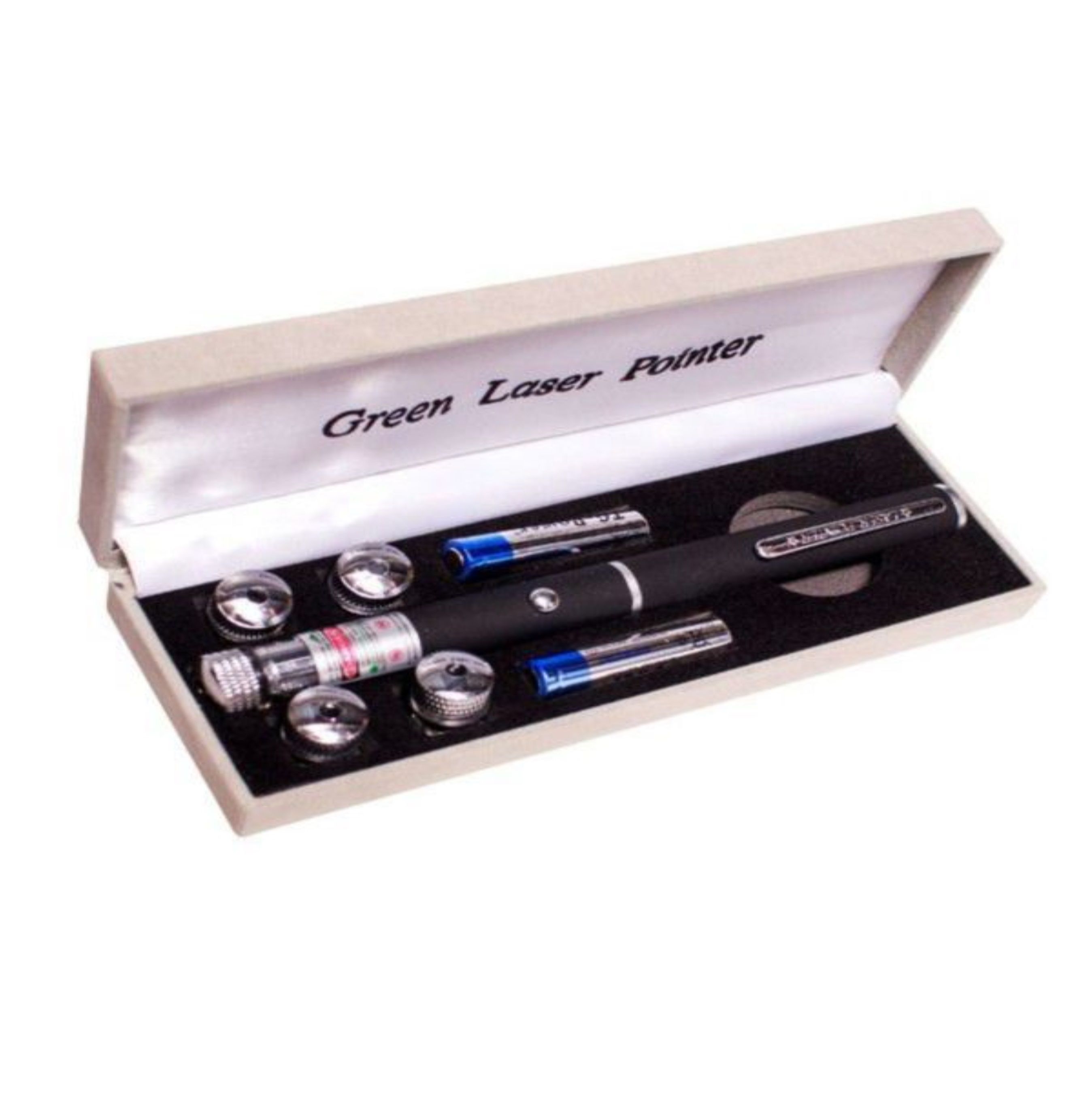 Portable 5 in 1 green laser pointer pen