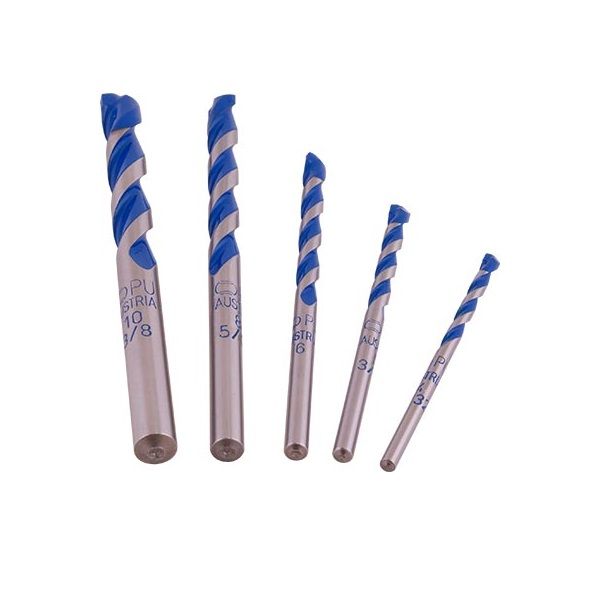 ALPEN - Granite Drill Bit Set 5Piece 4 5 6 8 10mm