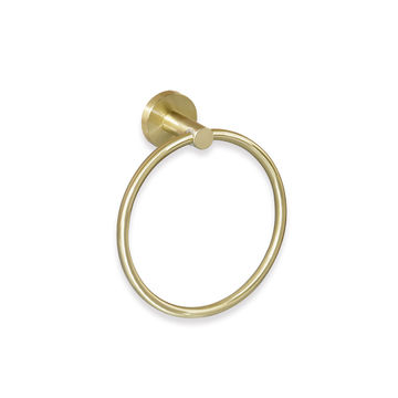 TBG030- Brushed Gold Towel Ring
