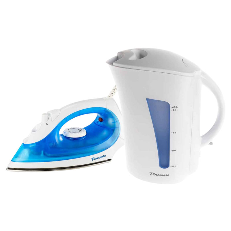 PBP200 (PSI60 & PAK834) PINEWARE IRON AND KETTLE TWIN PACK