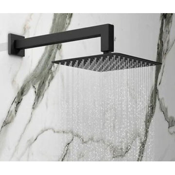 Devario Gia 40cm Shower Arm Square- Black